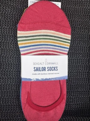 🌟Seasalt Women’s Everyday Liner Socks, Watercolour Tin Mix, 4-7, New🌟 - Image 1 of 4