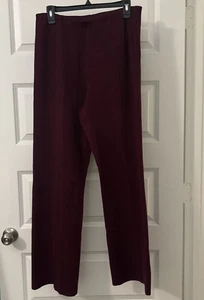 Cos Burgunderrot Milano Strick Dicke Hose Gr. M Wollmischung Pull On Karrierekleidung - Bild 1 von 16