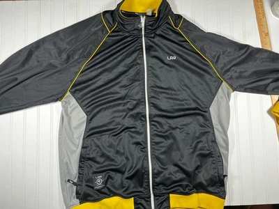 LRG Lifted Research Group Jacket 4XL Black Yellow Tree Logo Full Zip - Image 1 of 4