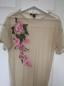 See through Beach Dress Summer Medium Size, Regular Lengh. Forever 21 - Picture 1 of 3