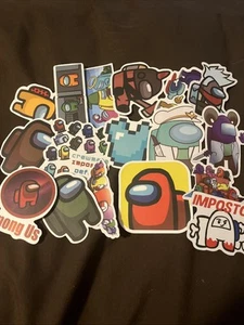 17ct Among Us Stickers For Water bottle And More - Picture 1 of 6