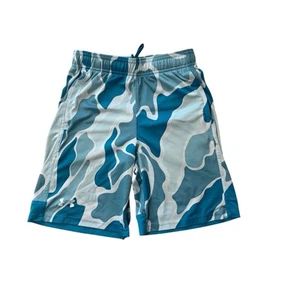 Under Armour Youth HeatGear Shorts Size Medium - Blue Camo - Picture 1 of 6