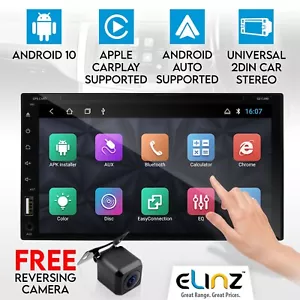 7" In Dash Double DIN Octa Core Android Car DVD Player GPS WiFi Reverse Camera - Picture 1 of 12