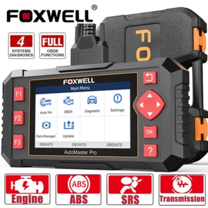 FOXWELL NT604 Elite Auto Diagnostic Tool Scan Car OBD2 Scanner ABS SRS Engine AT