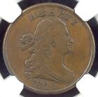 1804 NGC VF35 BN Draped Bust Half Cent,  Very Tough C-1 Variety, Choice Color