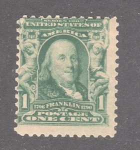 U.S. BRIEFMARKE #300 --- 1c FRANKLIN ENDGÜLTIG -- 1902 -- NEUWERTIG - Bild 1 von 3