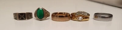 Set Ring Bandring Edelstahl Damenring Damen Herren Partnerringe - Bild 1 von 4