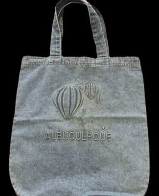 Vintage Retro Streetwear Denim Albuquerque Jeans Tote Large Made In USA  - Image 1 of 4
