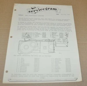 Folleto de transmisión Caterpillar Tractor Servicegram DW10 1948 - Imagen 1 de 2