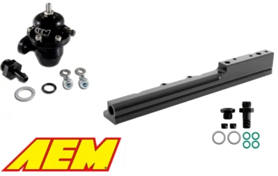 AEM High Volume Fuel Rail +Adjustable Pressure Regulator 94-01 Acura Integra NEW — 第 1/4 张图片