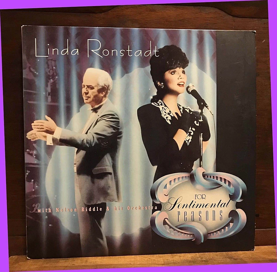 1986 LINDA RONSTADT For Sentimental Reason  Asylum 9 Contemperary LP 黑膠唱片 - Image 1 of 3