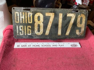 License Plates Vintage Ohio 1916 87179 Rustic - Picture 1 of 8