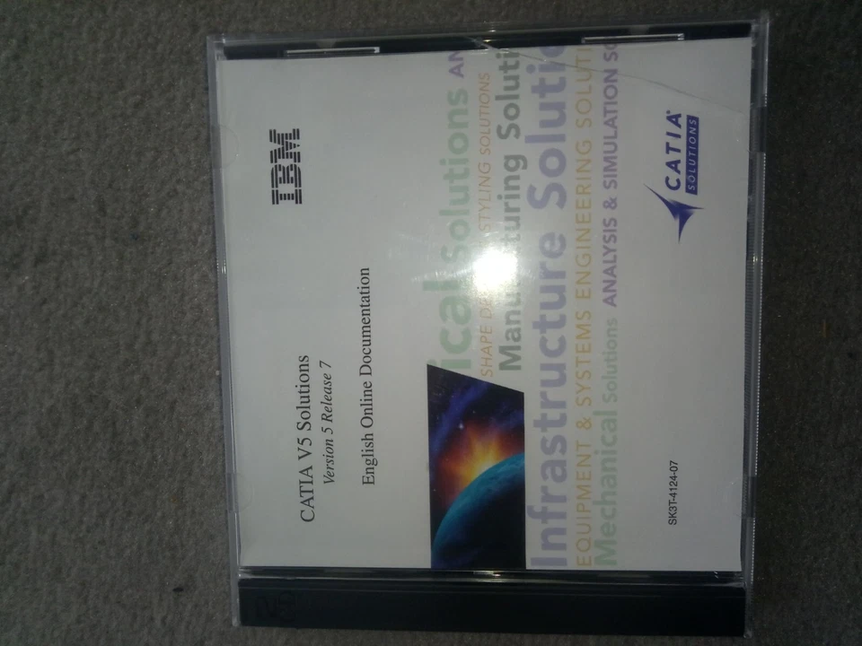 Software Catia V 5 Solutions Ver.5 Release 7, Eng.. Dokumentaion 2 x CD ! - Bild 1 von 1