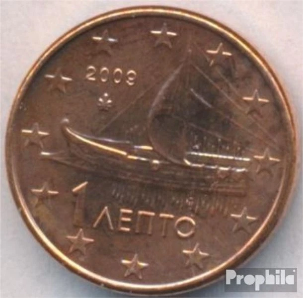 Pièces Grèce 2009 gr 1 2009 Stgl./unzirkuliert 2009 Kursmünze 1 cent - Photo 1/1