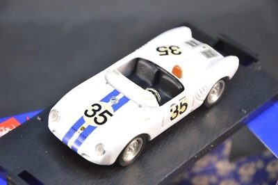 PORSCHE 550 RS LE MANS DE BEAUFORT-HUGUS 1957 1/43 BRUMM REP 003 DIE CAST ITALY - Immagine 1 di 3