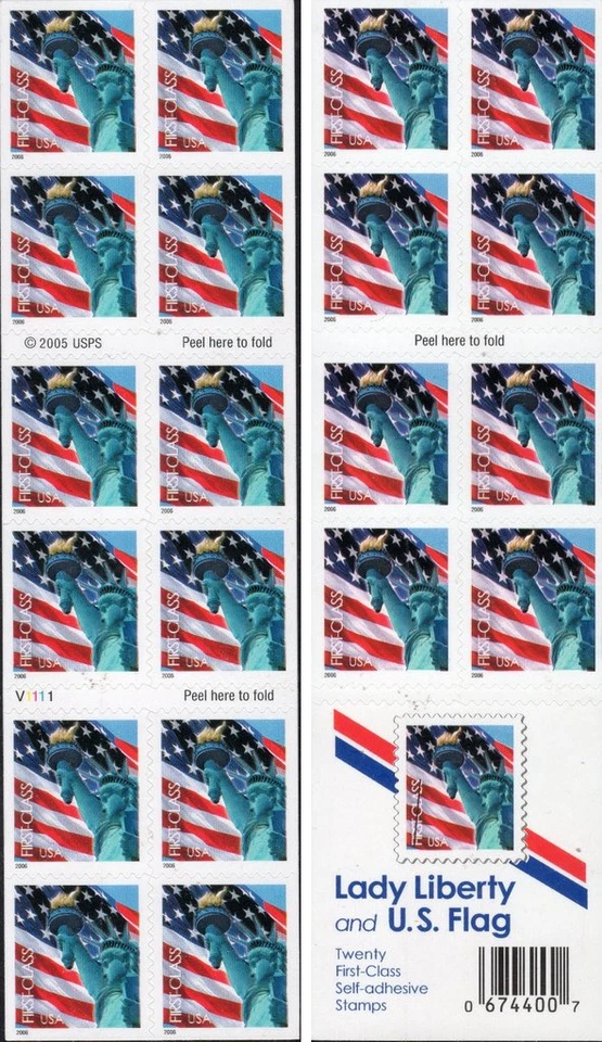 US #3972a MNH Booklet 2005 Lady Liberty Flag [11¼ x 10¾][V1111][BC212] - Image 1 of 1