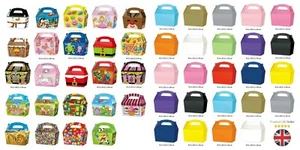 1 x Birthday Treat Boxes Cupcake Gift Party Bag Wedding Children Birthday Kids - Picture 1 of 1