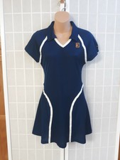 VINTAGE NIKE 80s/early 90s Tennis Outfit Mini Skirt Dress Navy White women's S