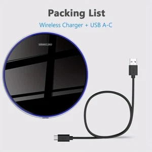 15W Wireless USB-C Charger for iPhone 16/15/14/13 Pro Max Samsung Galaxy S24 S23 - Picture 1 of 13
