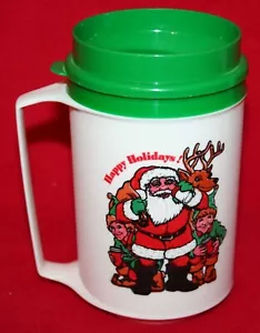 Taza de viaje aislada Aladdin de colección HAPPY HOLIDAYS Santa Claus Navidad - Imagen 1 de 5
