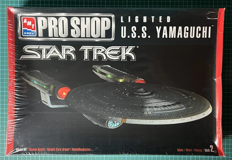 Star Trek U.S.S. Yamaguchi Clear 1:1400 Scale Model Kit AMT PRO Shop #30038 - Image 1 of 1