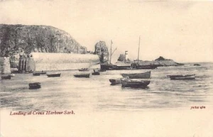 Sark - Landung im Hafen von Creux - Publ. E.T.W. Dennis & Sons - Bild 1 von 2