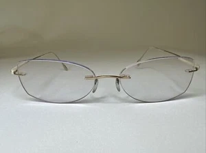 Silhouette 7719 20 6053 Titanium Gold Rimless Eyeglasses Frames 130 Austria - Picture 1 of 8