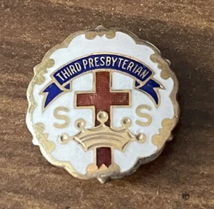 Third Presbyterian Sunday School Pin - Picture 1 of 2