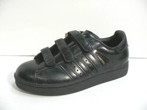 ADIDAS CAMPUS CF FTR SPORTS UNISEX MEN SIZE 4 = WOMEN SIZE 5.5 SHOES BLACK NEW - Picture 1 of 6