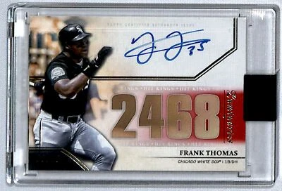 2020 Topps Luminaries Hit Kings Frank Thomas Auto /10 #HK-FT Chicago White Sox - Image 1 of 2