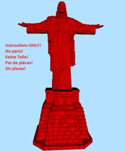 LEGO Christus der Erlöser Statue Bauanleitung NUR ANLEITUNG OHNE STEINE - Bild 1 von 9