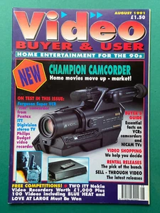 Video Buyer & User Magazine # 1 NM (Maxwell Aug 1991) Retro Historical 90s - Imagen 1 de 6