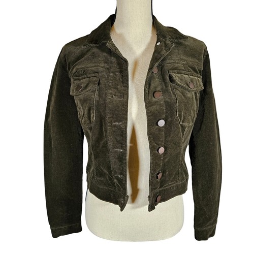 VETEMENTS Giacca Courdaroy Edyson verde scuro XS