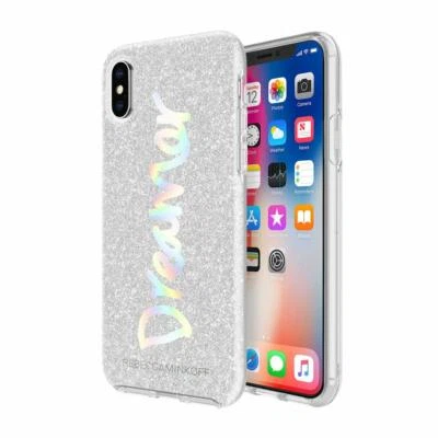 Rebecca Minkoff Case for iPhone X or Xs - Dreamer Silver Glitter/Holographic  - Image 1 of 4