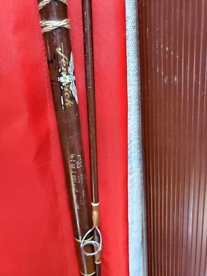 Vtg Fenwick FS85 2pc Fiberglass Spinning Rod 8'5" 8-20LB w/original sock & tube - Image 1 of 4
