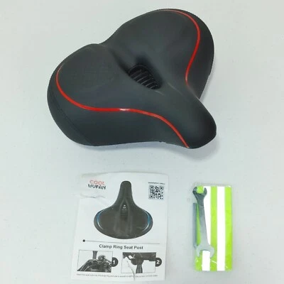 Comfort Cushion Bike Seat Compatible with Electric Bikes, Road Bikes, Cruiser... - Image 1 of 4