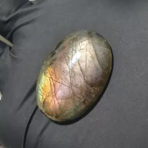 Labradorite Crystal Cabochon Oval Polished Gemstone for Wire Wrapping Crafts DIY - Picture 1 of 17