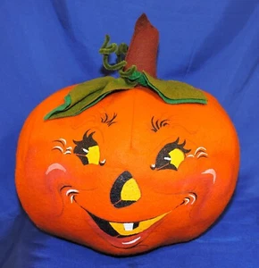 Grande Lanterna Annalee Zucca Jack O Decorazione 13" Alta × 13" Larga 1989 Halloween - Foto 1 di 12