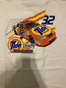 Ricky Craven Tide Downy Promo Racing Nascar Vintage 90s Graphic T-Shirt White XL - Picture 1 of 9