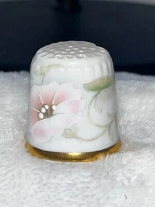 Vintage Fingerhut SUTHERLAND ENGLAND herzförmige Blume signiert 'PT' - Bild 1 von 4