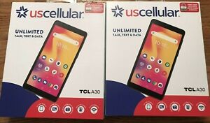US CELLULAR TCL A30 - 5.5" HD+ Display 8MP 32GB PREPAID CELL PHONE 2 LOT NEW