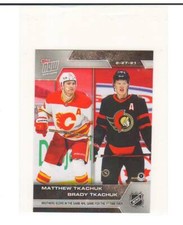 2020-21 Topps Now NHL Stickers #59 Matthew Tkachuk / Brady Tkachuk
