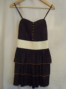 MARQUIS JUNIOREN KUNSTDENIM HALB HERZAUSSCHNITT EMPIRE TAILLE RÜSCHEN SML GEBRAUCHT, IN EINWANDFREIEM ZUSTAND - Bild 1 von 7