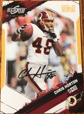 2009 Score Inscriptions Autographs Retail GOLD ZONE Chris Horton #292 #’d 32/50