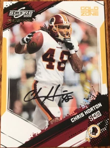 2009 Score Inscriptions Autographs Retail GOLD ZONE Chris Horton #292 #’d 32/50 - Picture 1 of 2