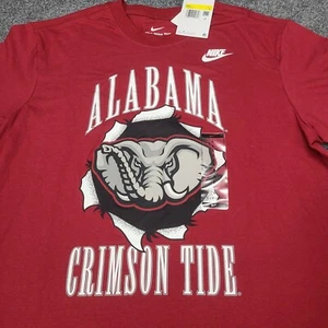 Alabama Shirt Mens Small Red White Crimson Tide NCAA College Football Nike Tee - Picture 1 of 11