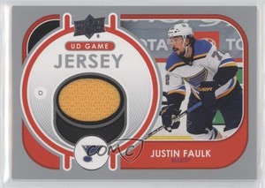 2021-22 Upper Deck Series 1 UD Game Jersey Justin Faulk #GJ-JF
