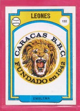 1972 Venezuelan League Sticker CARACAS LIONS LOGO # 132 BEST QUALITY AVAILABLE !