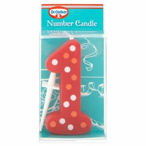 Dr. Oetker Number 1 Candle - Pack of 2 (Colour May Vary) - Picture 1 of 1