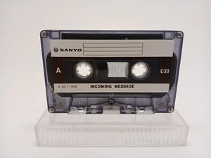 SANYO Answering Incoming Message Cassette Tape Blank C-30 - Bild 1 von 3